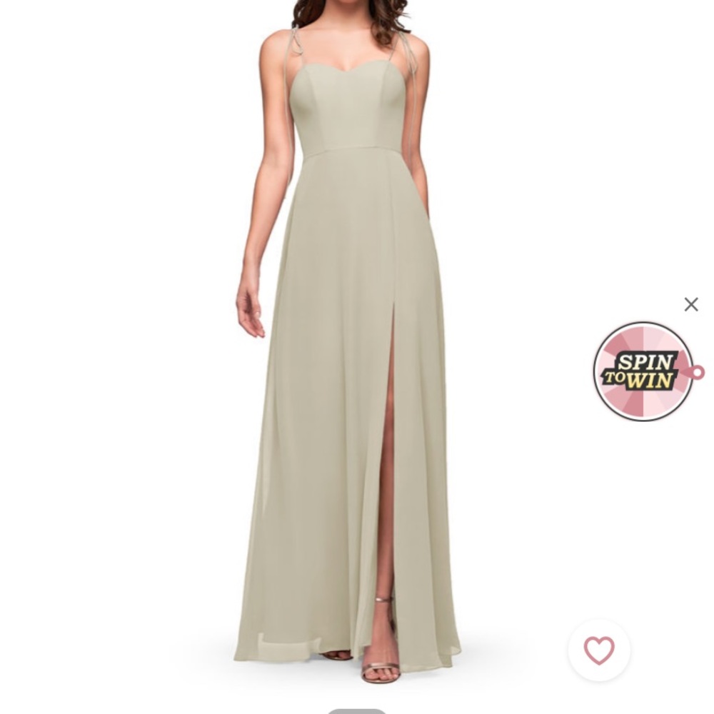 Azazie taupe “Rosey” bridesmaids dress size 8 new